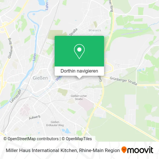 Miller Haus International Kitchen Karte