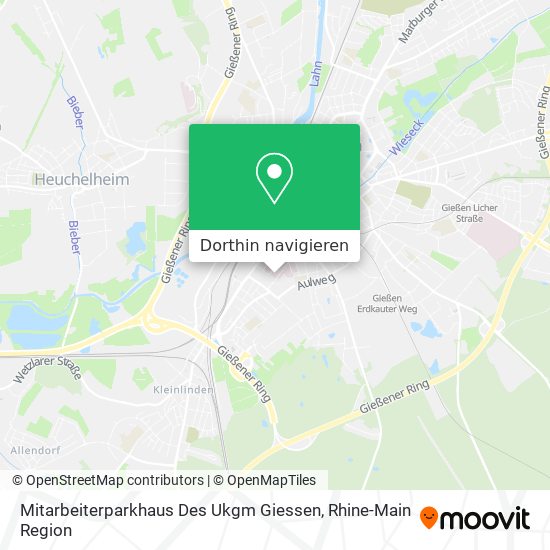 Mitarbeiterparkhaus Des Ukgm Giessen Karte