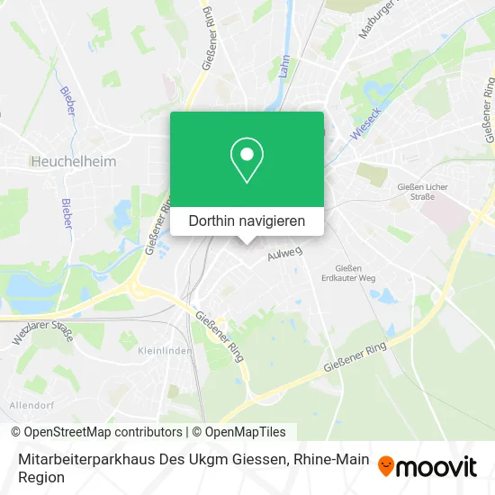 Mitarbeiterparkhaus Des Ukgm Giessen Karte