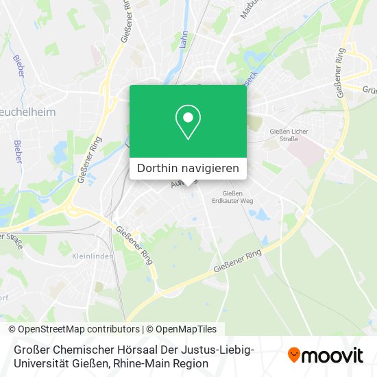 Großer Chemischer Hörsaal Der Justus-Liebig-Universität Gießen Karte