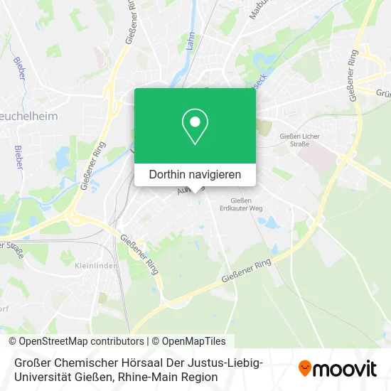 Großer Chemischer Hörsaal Der Justus-Liebig-Universität Gießen Karte