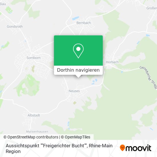 Aussichtspunkt ""Freigerichter Bucht"" Karte