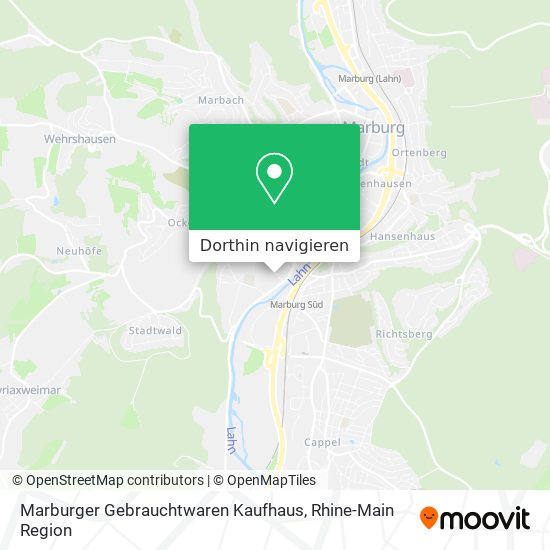 Marburger Gebrauchtwaren Kaufhaus Karte