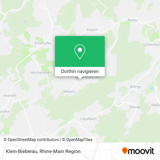 Klein-Bieberau Karte