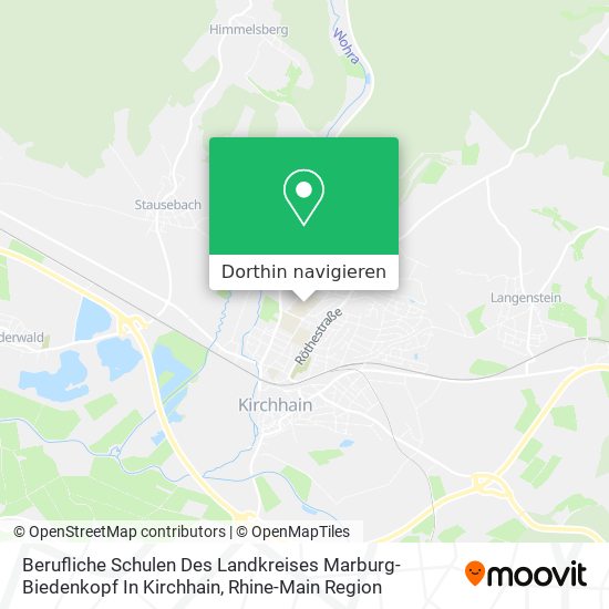 Berufliche Schulen Des Landkreises Marburg-Biedenkopf In Kirchhain Karte