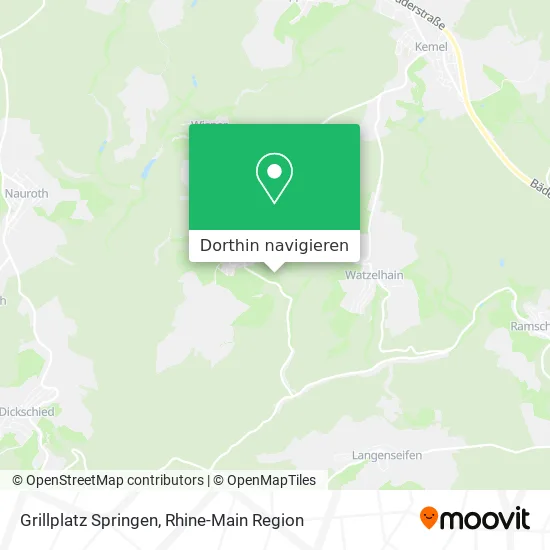 Grillplatz Springen Karte