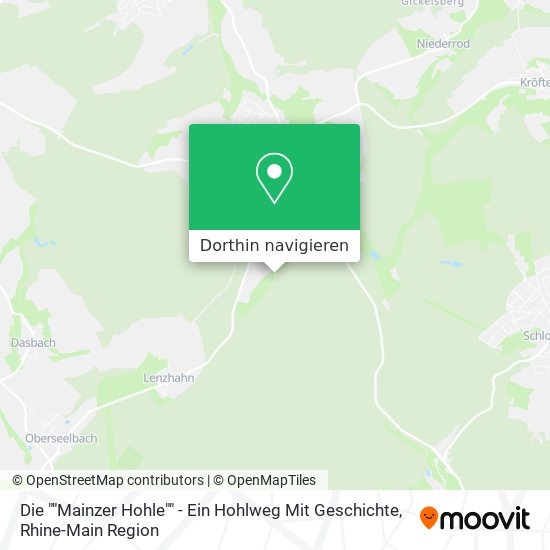 Die ""Mainzer Hohle"" - Ein Hohlweg Mit Geschichte Karte