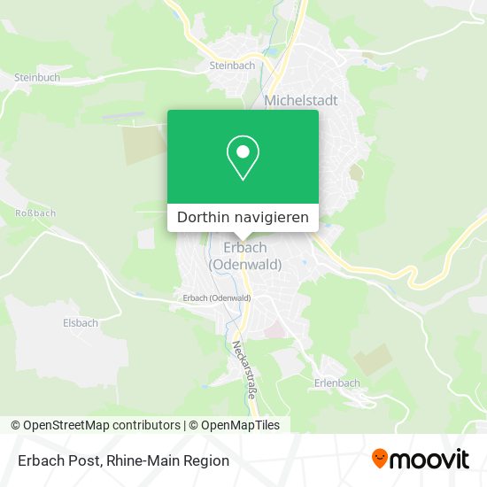 Erbach Post Karte