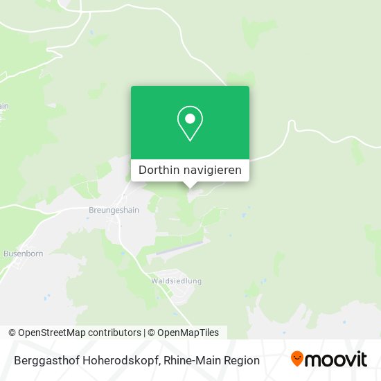 Berggasthof Hoherodskopf Karte