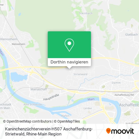 Kaninchenzüchterverein-H507 Aschaffenburg-Strietwald Karte