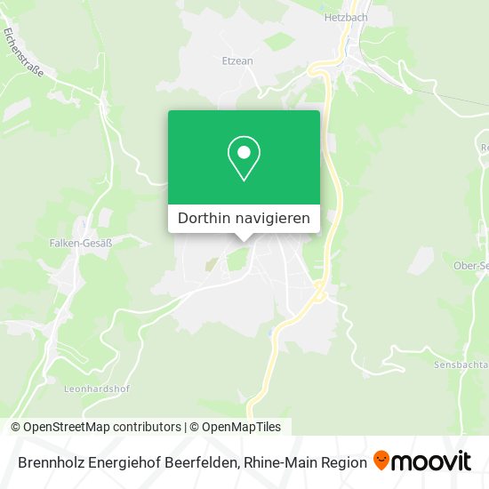 Brennholz Energiehof Beerfelden Karte