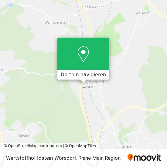 Wertstoffhof Idstein-Wörsdorf Karte
