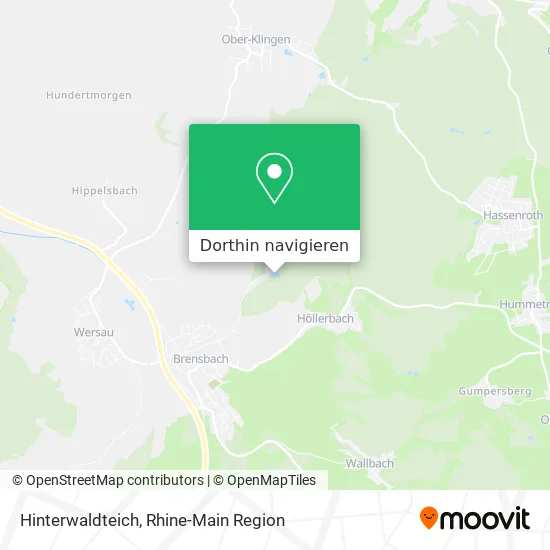 Hinterwaldteich Karte