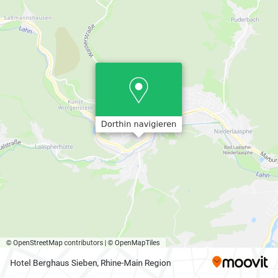 Hotel Berghaus Sieben Karte