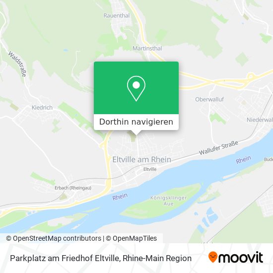 Parkplatz am Friedhof Eltville Karte