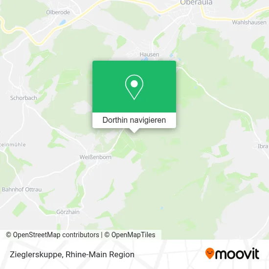 Zieglerskuppe Karte