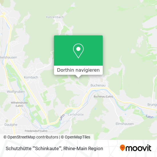 Schutzhütte ""Schinkaute"" Karte