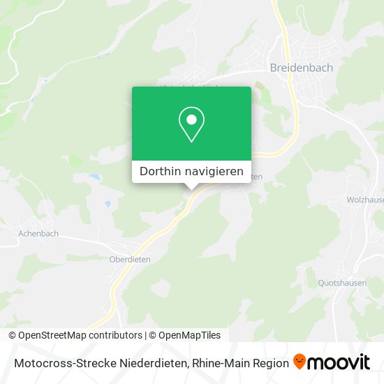 Motocross-Strecke Niederdieten Karte