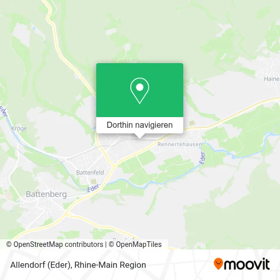 Allendorf (Eder) Karte