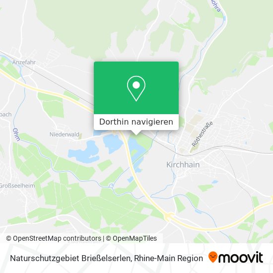 Naturschutzgebiet Brießelserlen Karte