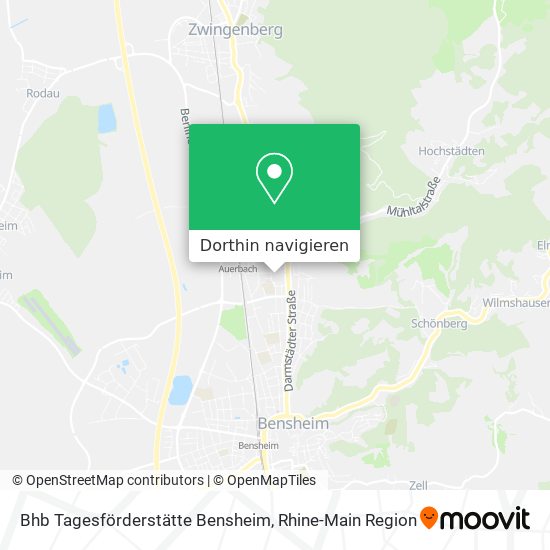 Bhb Tagesförderstätte Bensheim Karte