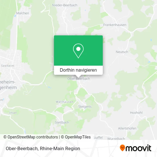 Ober-Beerbach Karte