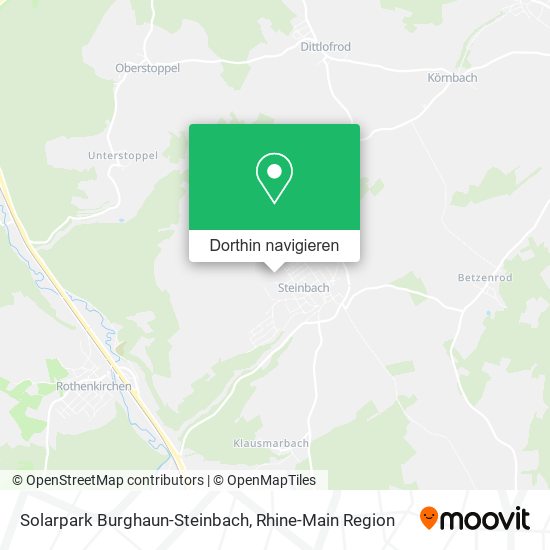Solarpark Burghaun-Steinbach Karte