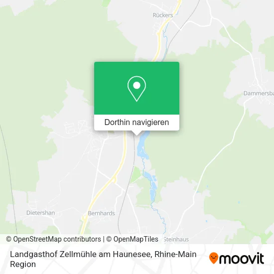 Landgasthof Zellmühle am Haunesee Karte