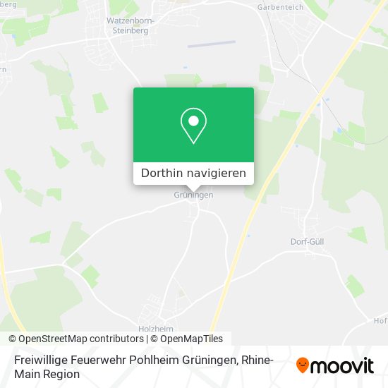 Freiwillige Feuerwehr Pohlheim Grüningen Karte