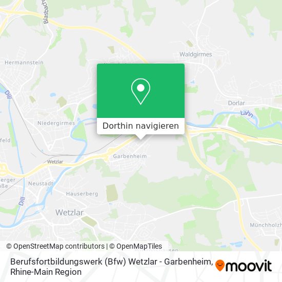 Berufsfortbildungswerk (Bfw) Wetzlar - Garbenheim Karte