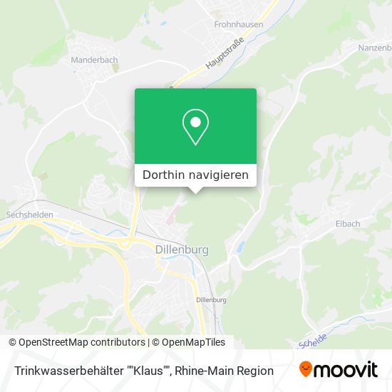 Trinkwasserbehälter ""Klaus"" Karte