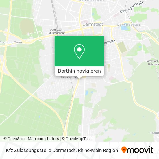 Kfz Zulassungsstelle Darmstadt Karte
