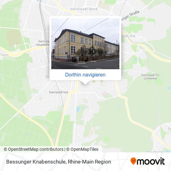 Bessunger Knabenschule Karte