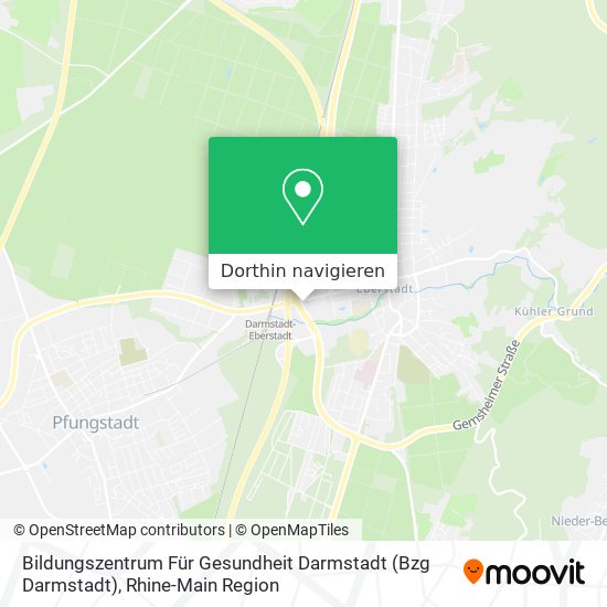 Bildungszentrum Für Gesundheit Darmstadt (Bzg Darmstadt) Karte