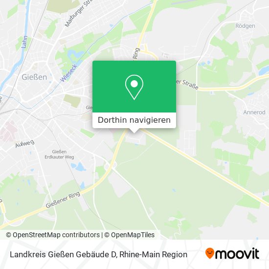 Landkreis Gießen Gebäude D Karte
