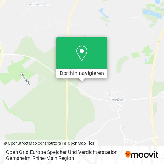 Open Grid Europe Speicher Und Verdichterstation Gernsheim Karte