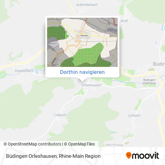 Büdingen Orleshausen Karte