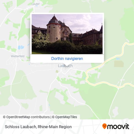 Schloss Laubach Karte