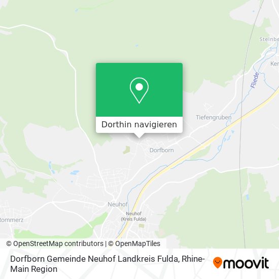 Dorfborn Gemeinde Neuhof Landkreis Fulda Karte