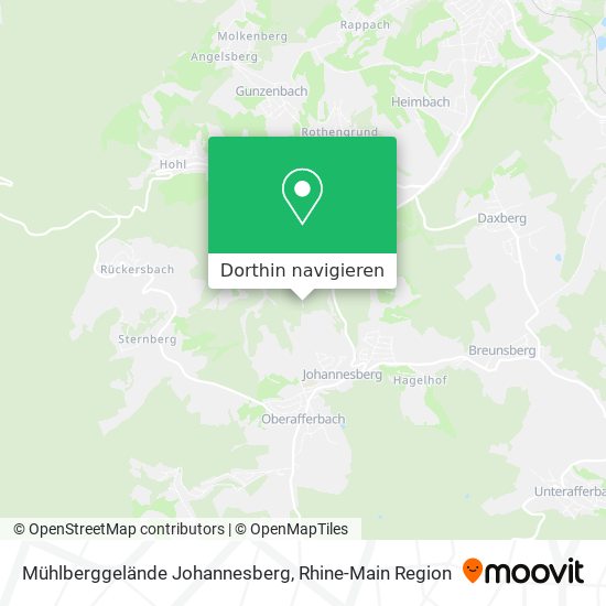 Mühlberggelände Johannesberg Karte