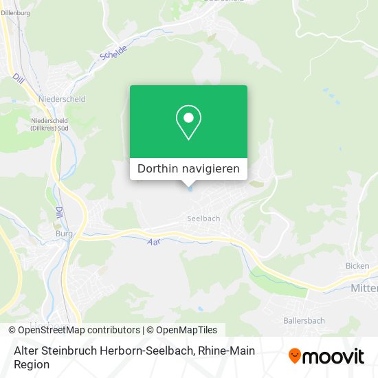 Alter Steinbruch Herborn-Seelbach Karte