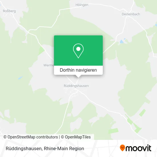 Rüddingshausen Karte