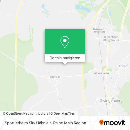 Sportlerheim Skv Hähnlein Karte