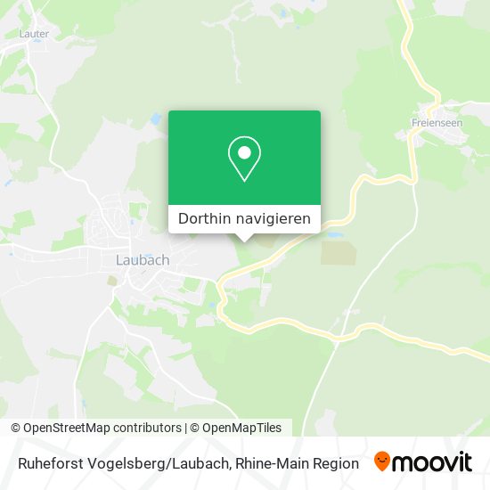 Ruheforst Vogelsberg/Laubach Karte