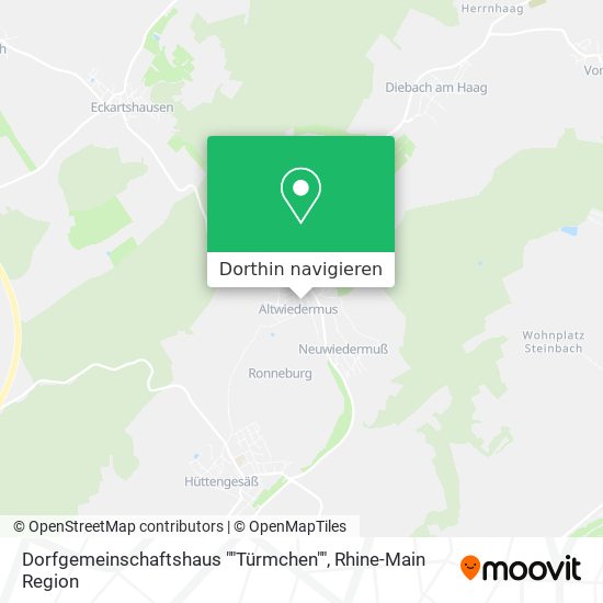 Dorfgemeinschaftshaus ""Türmchen"" Karte