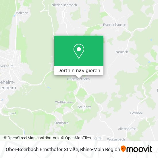 Ober-Beerbach Ernsthofer Straße Karte