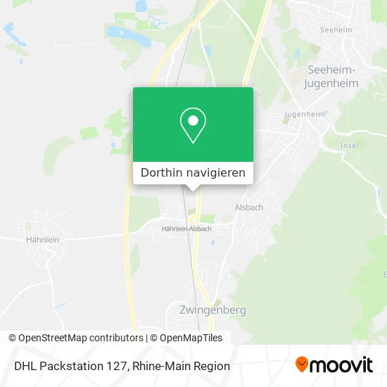 DHL Packstation 127 Karte