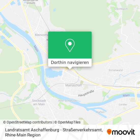 Landratsamt Aschaffenburg - Straßenverkehrsamt Karte