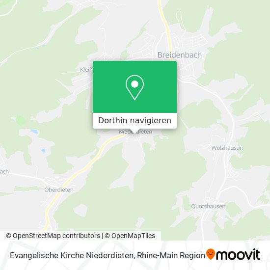 Evangelische Kirche Niederdieten Karte