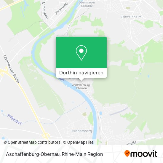 Aschaffenburg-Obernau Karte